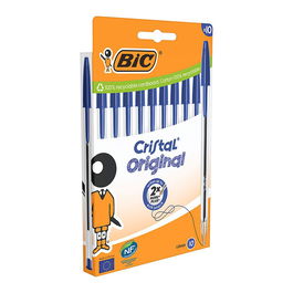 Bic Bolígrafo Cristal Azul Blíster 10 uds