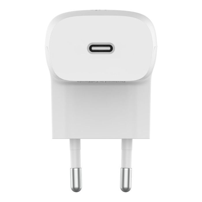 Belkin Cargador de Pared USB-C 20W WCA006 con Cable Lightning Incluido - Boost Charge Power Delivery 3.1 para iPhone