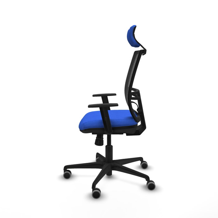 PIQUERAS Y CRESPO Silla de oficina Yunquera con mecanismo Sincro, Azul y Negro PIQUERAS Y CRESPO Silla de oficina Yunquera con mecanismo Sincro, Azul y Negro