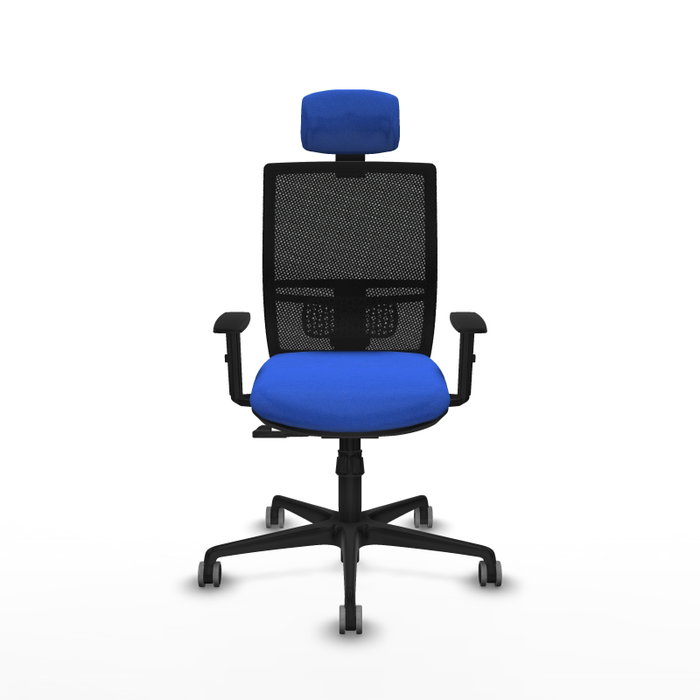 PIQUERAS Y CRESPO Silla de oficina Yunquera con mecanismo Sincro, Azul y Negro PIQUERAS Y CRESPO Silla de oficina Yunquera con mecanismo Sincro, Azul y Negro