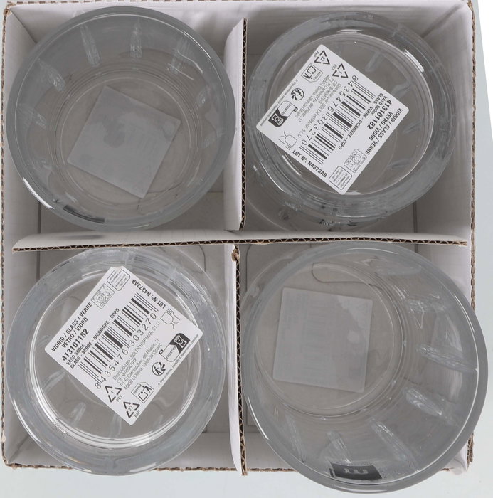 La Mediterranea Vaso Auriss Jara 500 cc (16 Unidades) Ø8.5x13 cm