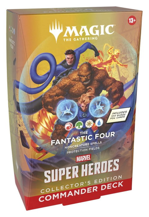 Wizards of the Coast Magic the Gathering Marvel Super Heroes Collector's Edition Commander Decks Caja (4) inglés Wizards of the Coast Magic the Gathering Marvel Super Heroes Collector's Edition Commander Decks Caja (4) inglés