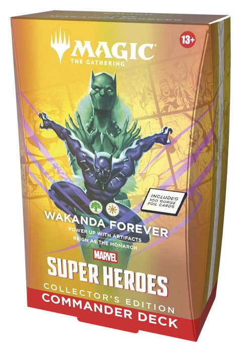 Wizards of the Coast Magic the Gathering Marvel Super Heroes Collector's Edition Commander Decks Caja (4) inglés Wizards of the Coast Magic the Gathering Marvel Super Heroes Collector's Edition Commander Decks Caja (4) inglés
