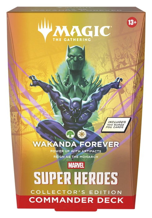 Wizards of the Coast Magic the Gathering Marvel Super Heroes Collector's Edition Commander Decks Caja (4) inglés Wizards of the Coast Magic the Gathering Marvel Super Heroes Collector's Edition Commander Decks Caja (4) inglés