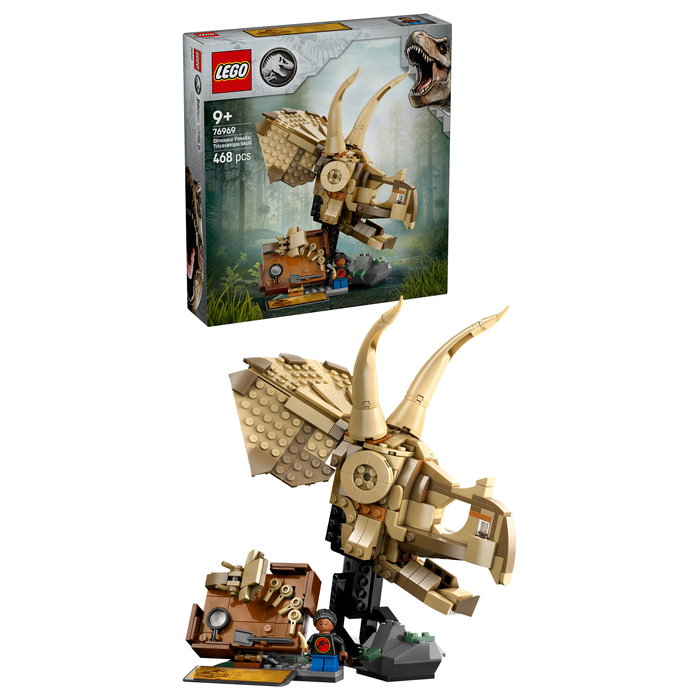 LEGO Jurassic World Fósiles de Dinosaurio: Cráneo de Triceratops 76969 LEGO Jurassic World Fósiles de Dinosaurio: Cráneo de Triceratops 76969