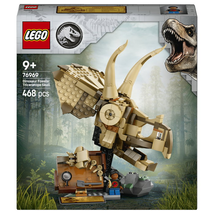 LEGO Jurassic World Fósiles de Dinosaurio: Cráneo de Triceratops 76969 LEGO Jurassic World Fósiles de Dinosaurio: Cráneo de Triceratops 76969
