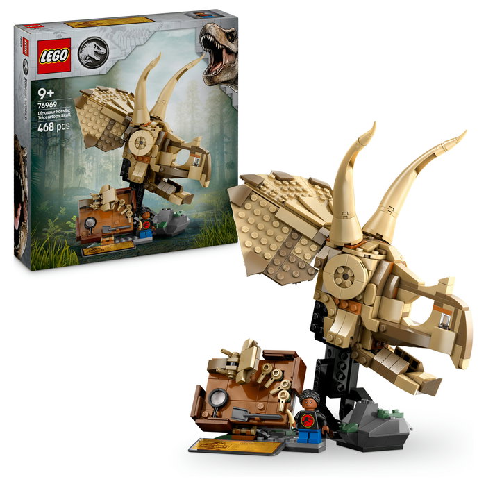 LEGO Jurassic World Fósiles de Dinosaurio: Cráneo de Triceratops 76969 LEGO Jurassic World Fósiles de Dinosaurio: Cráneo de Triceratops 76969