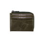 Zoozie Bags Cartera Unisex de Piel Auténtica 100% Verde 10.2x2x8 cm