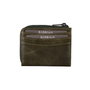Zoozie Bags Cartera Unisex de Piel Auténtica 100% Verde 10.2x2x8 cm