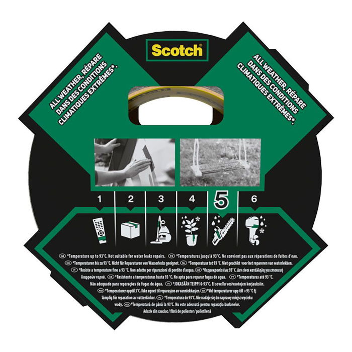 Scotxch Cinta Americana Extremium 5 para Todas las Condiciones Climáticas, Resistente a la Intemperie, 48 mm x 27.4 m