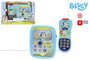 BLUEY Teléfono y Tablet Mi Primer Set Tecnológico Juguete con Luz y Sonidos para Niños +18 Meses