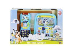 BLUEY Teléfono y Tablet Mi Primer Set Tecnológico Juguete con Luz y Sonidos para Niños +18 Meses