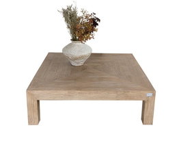 DKD Home Decor Mesa Centro Chuang rome Romantico Madera de Hevea 100 x 100 x 30 cm