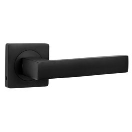 HERRAJES ALK Manivela Tendal con roseta cuadrada 50x50 mm negro mate