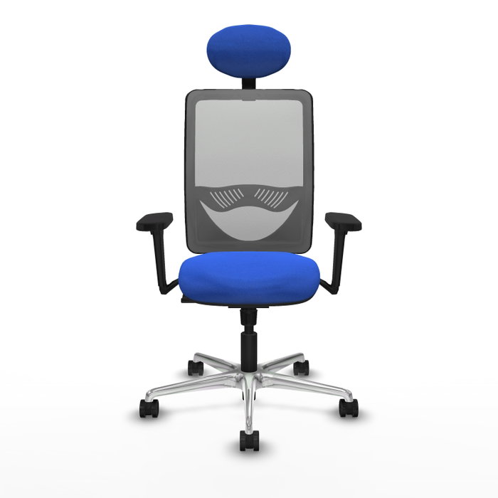 PIQUERAS Y CRESPO Silla de oficina Zulema con mecanismo Sincro, Azul y Gris PIQUERAS Y CRESPO Silla de oficina Zulema con mecanismo Sincro, Azul y Gris