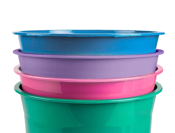 Liderpapel Papelera Plástico 13 Litros Lavanda Opaco 275x285 mm