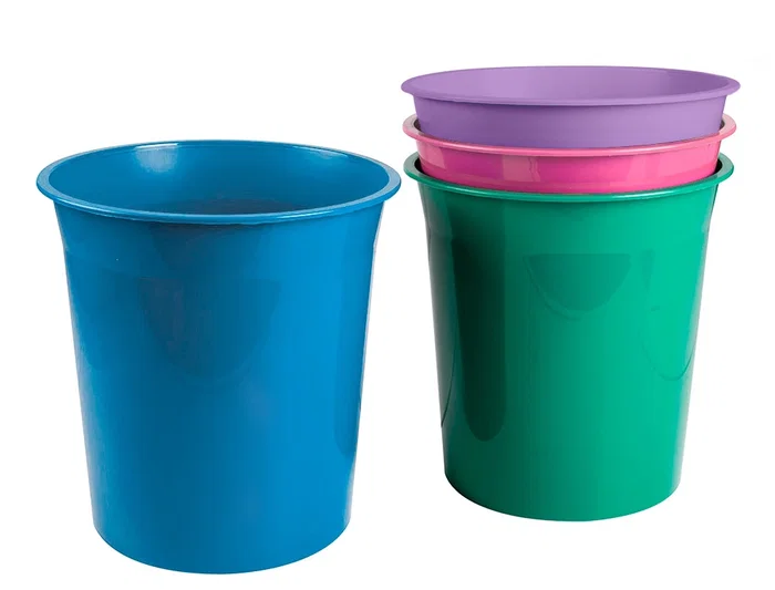 Liderpapel Papelera Plástico 13 Litros Lavanda Opaco 275x285 mm