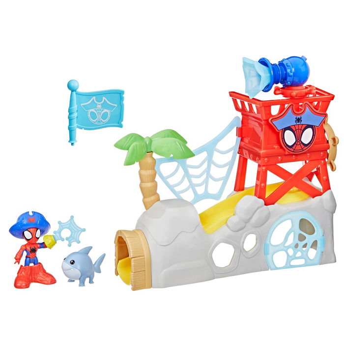 Hasbro Spidey and His Amazing Friends Spidey Water Webs Isla Set de Juego G0665 Juguete +3 Años Hasbro Spidey and His Amazing Friends Spidey Water Webs Isla Set de Juego G0665 Juguete +3 Años