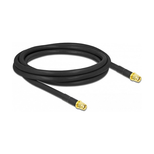 DeLOCK Cable de antena coaxial RP-SMA macho a RP-SMA macho LMR/CFD300 2 m DeLOCK Cable de antena coaxial RP-SMA macho a RP-SMA macho LMR/CFD300 2 m