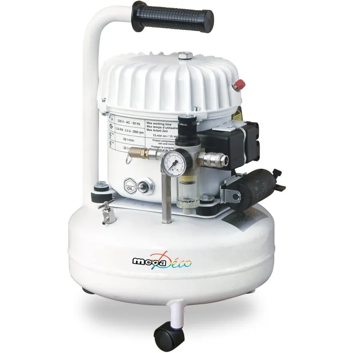 Mecafer Compresor Horizontal Silencioso 9 L | Ref. 3283494255164 Mecafer Compresor Horizontal Silencioso 9 L | Ref. 3283494255164