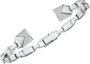 Michael Kors MKC1009AN040M Pulsera de Plata de Ley Plateada Caña Abierta de 6 cm