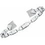 Michael Kors MKC1009AN040M Pulsera de Plata de Ley Plateada Caña Abierta de 6 cm