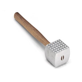 TABLECRAFT - 3016/3 - Pack de 3 unidades - Ablandador de carne con mango de madera - 33 x 7 x 7,5 cm - Aluminio