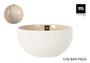 La Mediterranea Ensaladera Calobra Crema Ø18x9 cm (16 Unidades)
