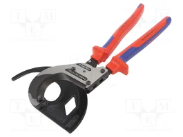 KNIPEX Tijeras con mecanismo de trinquete para cables de 60mm
