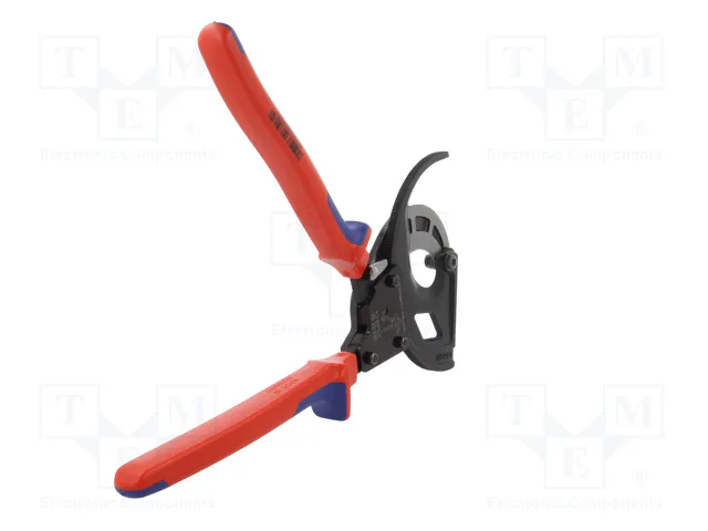KNIPEX Tijeras con mecanismo de trinquete para cables de 60mm
