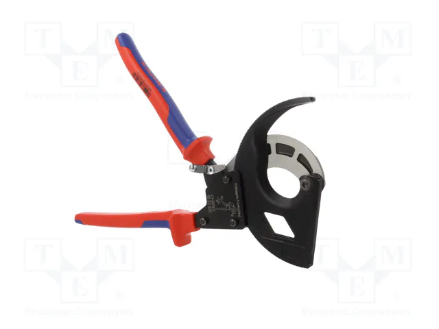 KNIPEX Tijeras con mecanismo de trinquete para cables de 60mm