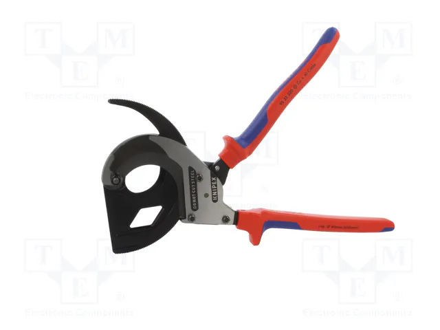 KNIPEX Tijeras con mecanismo de trinquete para cables de 60mm