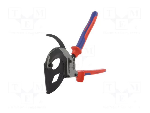 KNIPEX Tijeras con mecanismo de trinquete para cables de 60mm