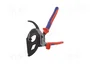KNIPEX Tijeras con mecanismo de trinquete para cables de 60mm