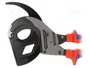 KNIPEX Tijeras con mecanismo de trinquete para cables de 60mm