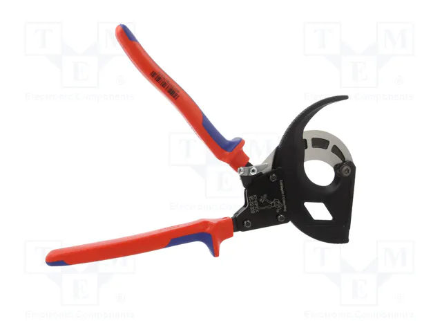 KNIPEX Tijeras con mecanismo de trinquete para cables de 60mm