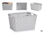 KIPIT Cesta de Tela Cónica Rectangular con Asas Grande Blanco