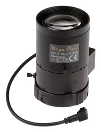 Axis Lente de Seguridad Montura CS 8-50 mm f/1.6 5MP, Compatible con Cámaras P1367/P1367-E, Modelo 01469-001
