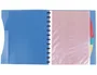 Liderpapel Carpeta A4 con 40 Fundas Intercambiables, 5 Separadores, Sobre y Gomilla, Portada y Lomo Personalizable, Azul