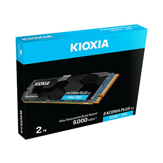 KIOXIA EXCERIA PLUS G3 SSD M.2 NVMe PCIe 4.0 x4 1TB, 5000 MB/s Lectura, 3900 MB/s Escritura