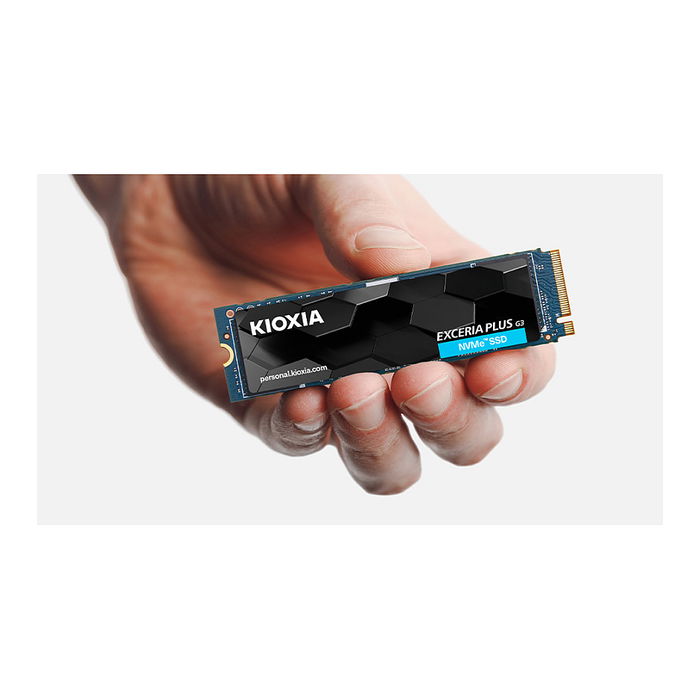 KIOXIA EXCERIA PLUS G3 SSD M.2 NVMe PCIe 4.0 x4 1TB, 5000 MB/s Lectura, 3900 MB/s Escritura