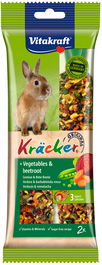 Vitakraft Barritas Energéticas para Conejos Enanos con Verduras, 10 Unidades