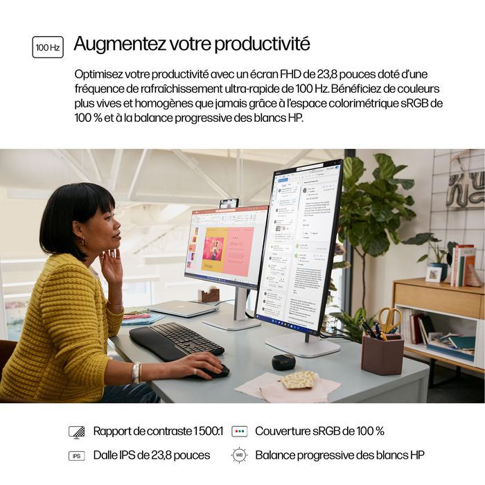 HP Series 5 Pro Monitor 23.8" FHD - 524PF 9D9L6UT HP Series 5 Pro Monitor 23.8" FHD - 524PF 9D9L6UT
