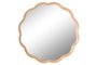 DKD Home Decor Espejo de Roble y Cristal Natural 80x80 cm