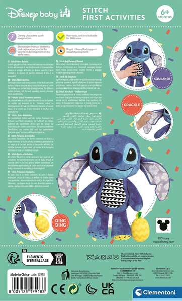 CLEMENTONI Peluche actividades Stitch Disney