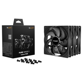 Be Quiet! Pure Wings 3 PWM 140mm Negro (Pack de 3)