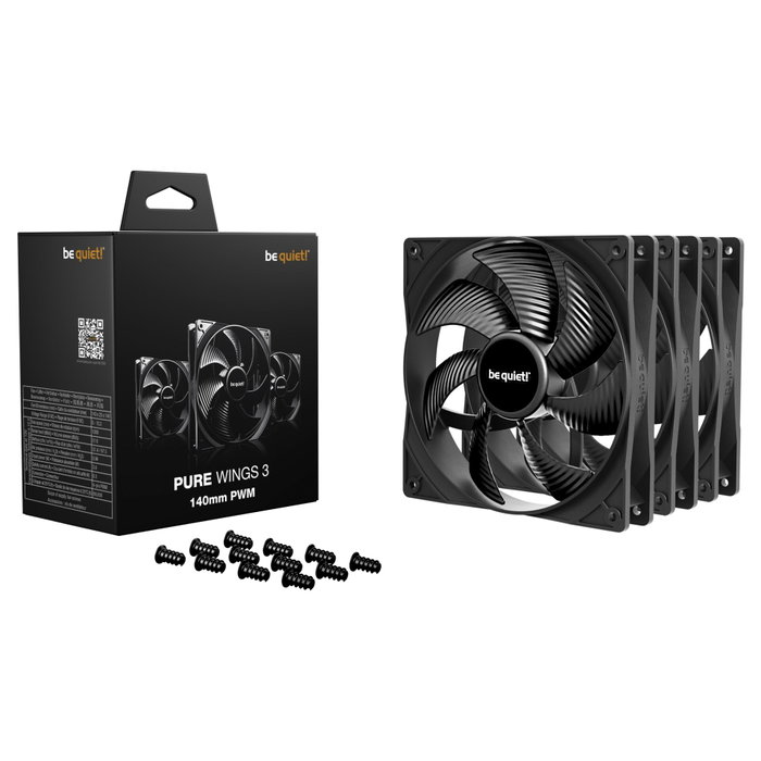 Be Quiet! Pure Wings 3 PWM 140mm Negro (Pack de 3) Be Quiet! Pure Wings 3 PWM 140mm Negro (Pack de 3)