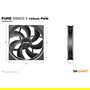 be quiet! Pure Wings 3 Reverse Ventilador 140mm PWM Negro Triple Pack (3 unidades)