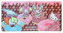 Sakami Merchandise Sanrio XXL Alfombrilla de ratón Pink Black Party Series Hello Kitty & Friends Donuts