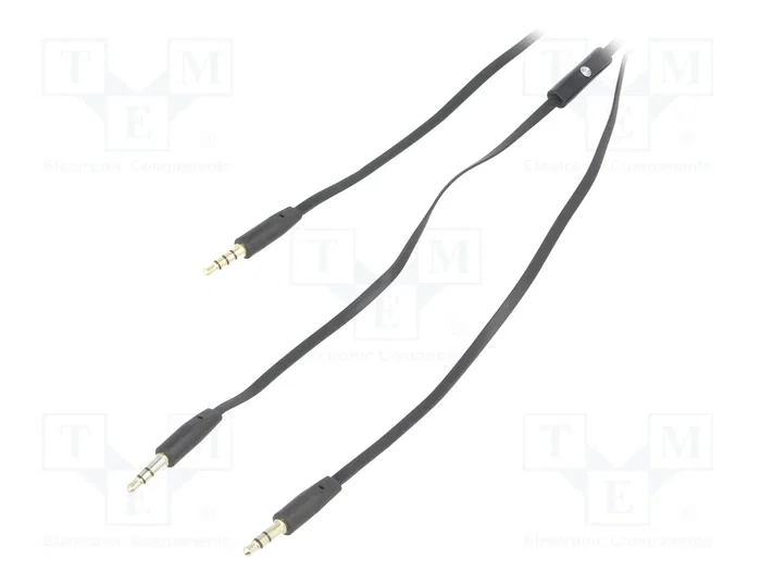 QOLTEC Auriculares con micrófono negros sobre oreja